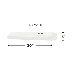 30" Overhead Range Hood