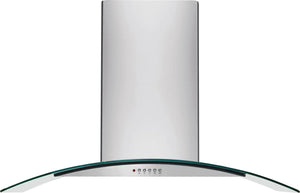 42" Glass Canopy Island Hood