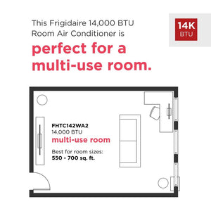 14,000 BTU Built-In Room Air Conditioner 230/208V