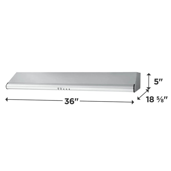 36" Overhead Range Hood