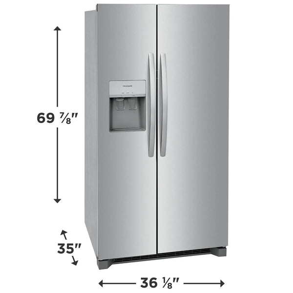 25.6 Cu. Ft. 36" Standard Depth Side by Side Refrigerator