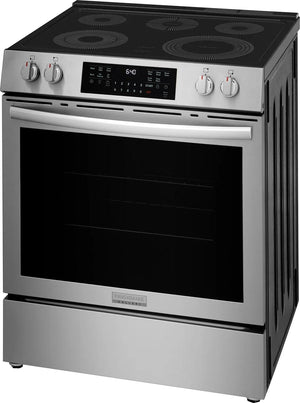 30" Front Control Electric Range with Total Convection