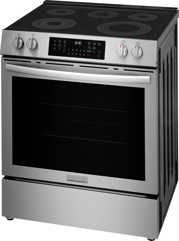 30" Front Control Electric Range with Total Convection