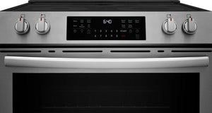30" Front Control Electric Range with Total Convection