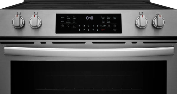 30" Front Control Electric Range with Total Convection