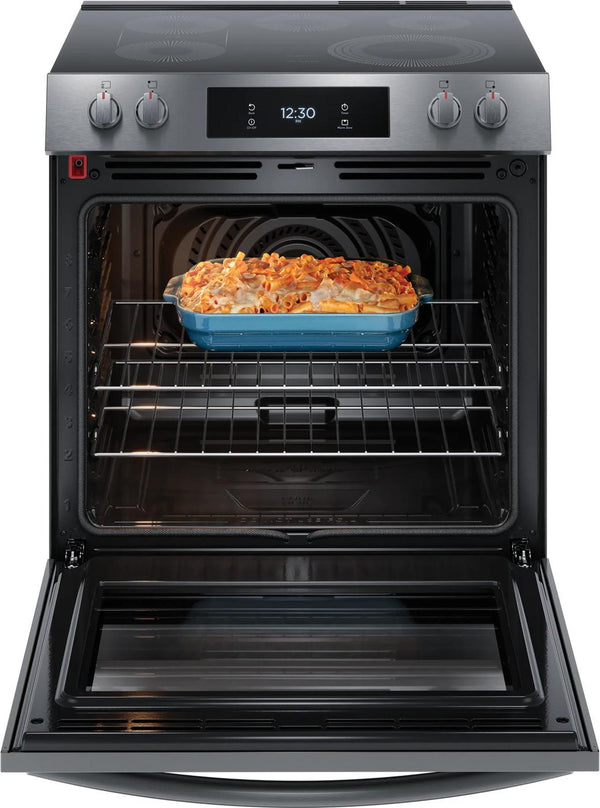 30" Front Control Electric Range with Total Convection