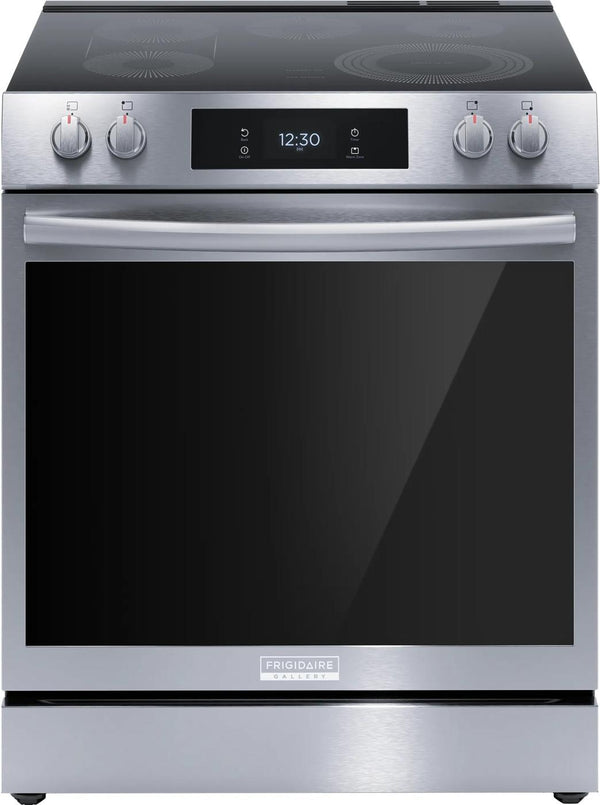 30" Front Control Electric Range with Total Convection