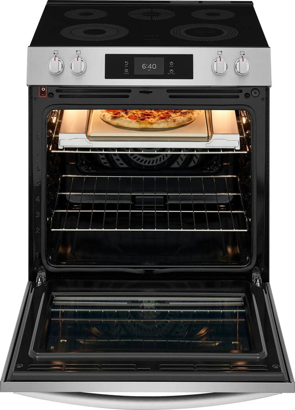 30" Electric Range with Stone-Baked Pizza