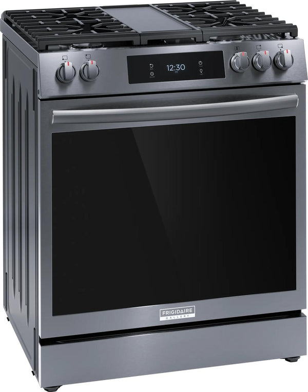30" Front Control Gas Range with Total Convection