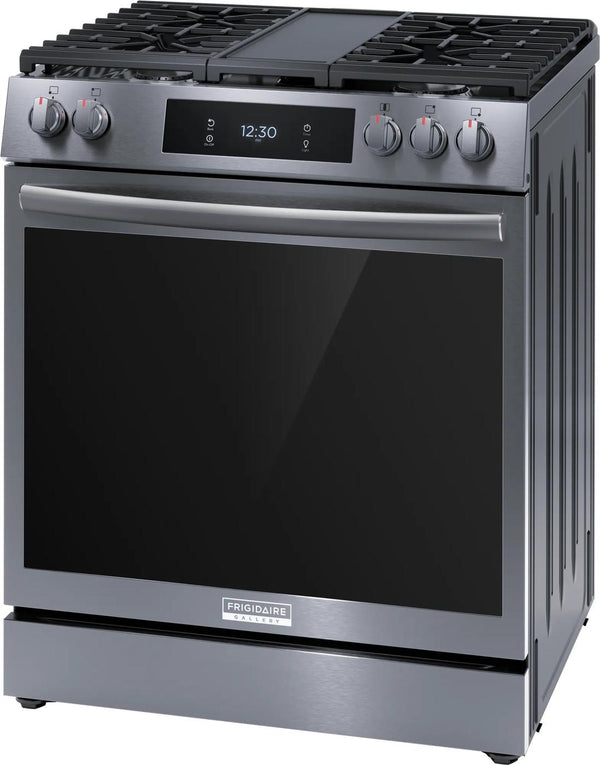 30" Front Control Gas Range with Total Convection