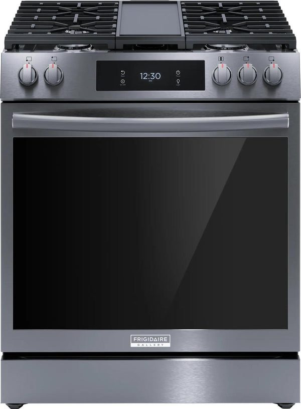 30" Front Control Gas Range with Total Convection