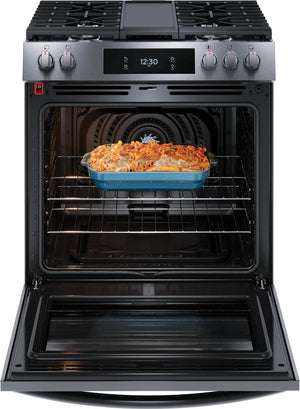 30" Front Control Gas Range with Total Convection
