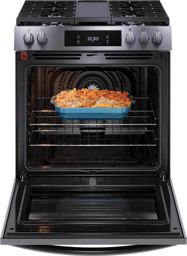 30" Front Control Gas Range with Total Convection
