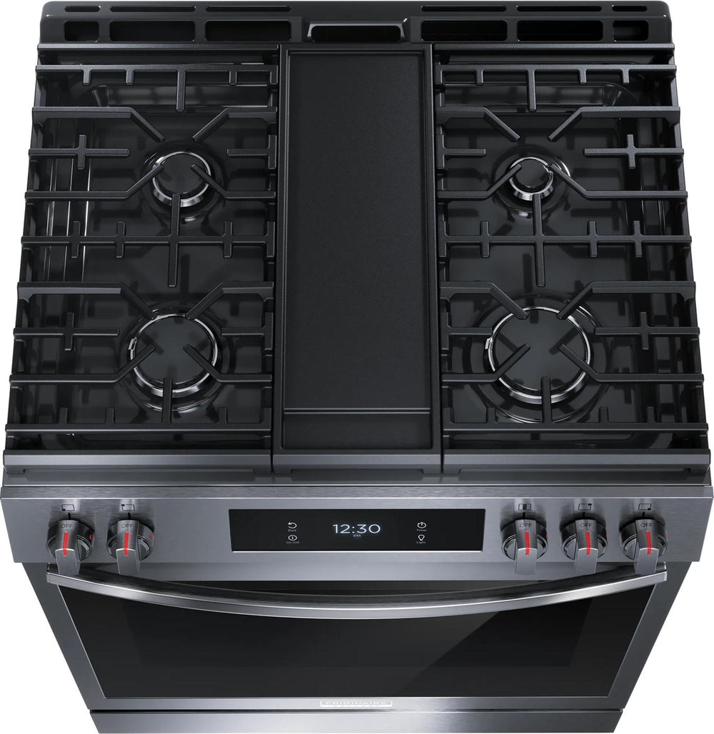 30" Front Control Gas Range with Total Convection