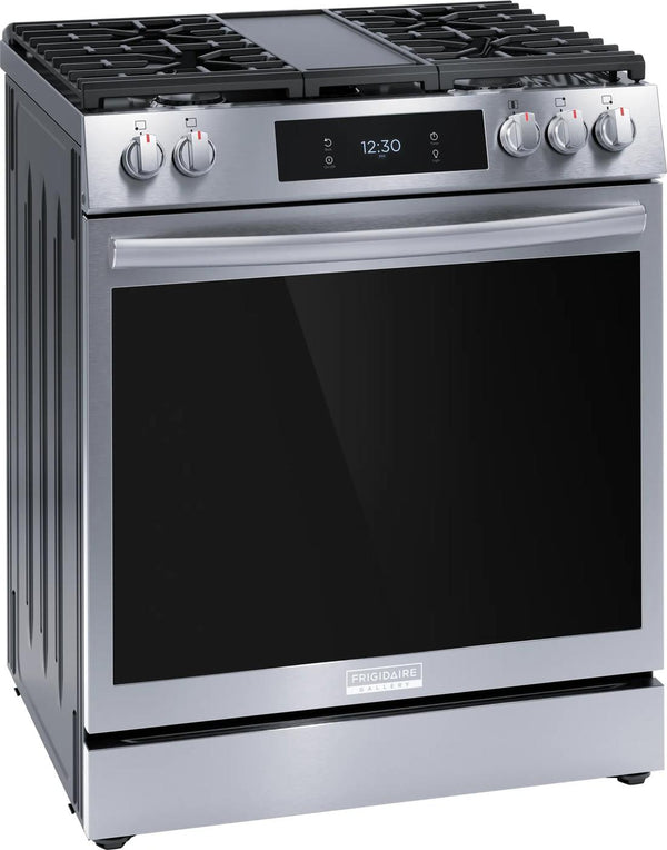 30" Front Control Gas Range with Total Convection