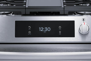 30" Front Control Gas Range with Total Convection