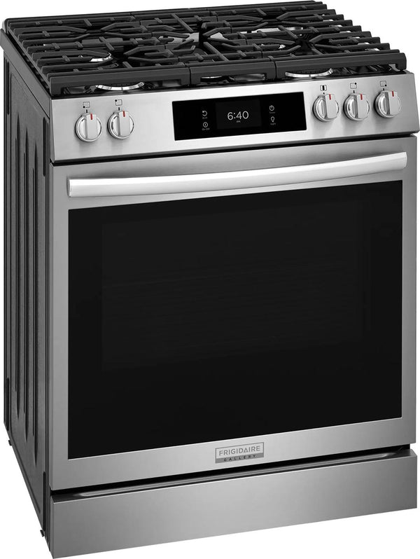 30" Front Control Gas Range with Stone-Baked Pizza