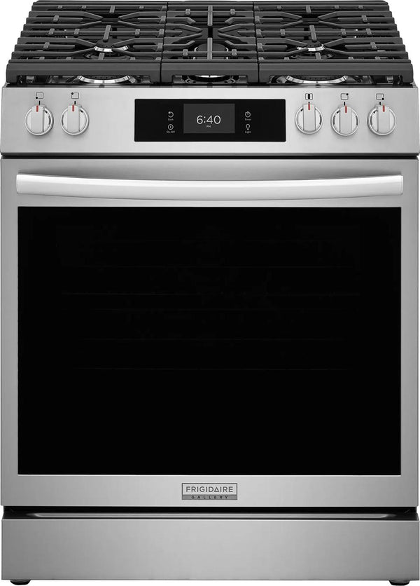30" Front Control Gas Range with Stone-Baked Pizza