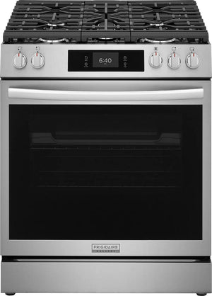 30" Front Control Gas Range with Stone-Baked Pizza