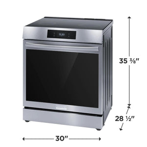 30" Front Control Induction Range with Total Convection