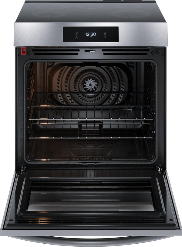 30" Front Control Induction Range with Total Convection