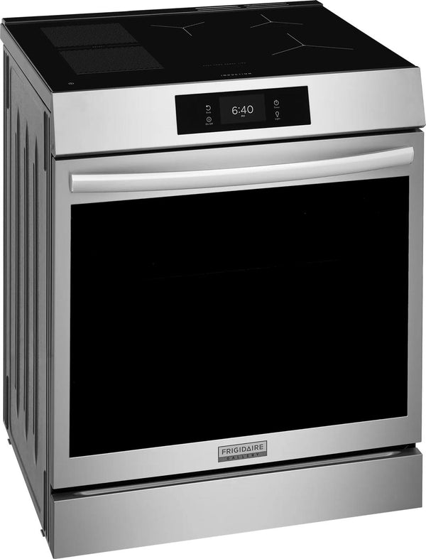 30" Front Control Induction Range with Stone-Baked Pizza
