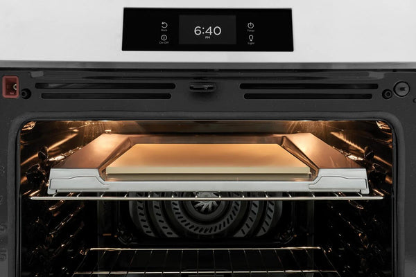 30" Front Control Induction Range with Stone-Baked Pizza