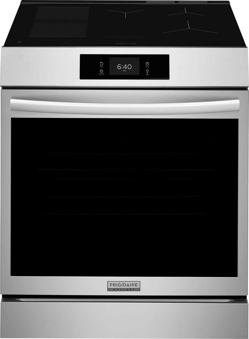30" Front Control Induction Range with Stone-Baked Pizza