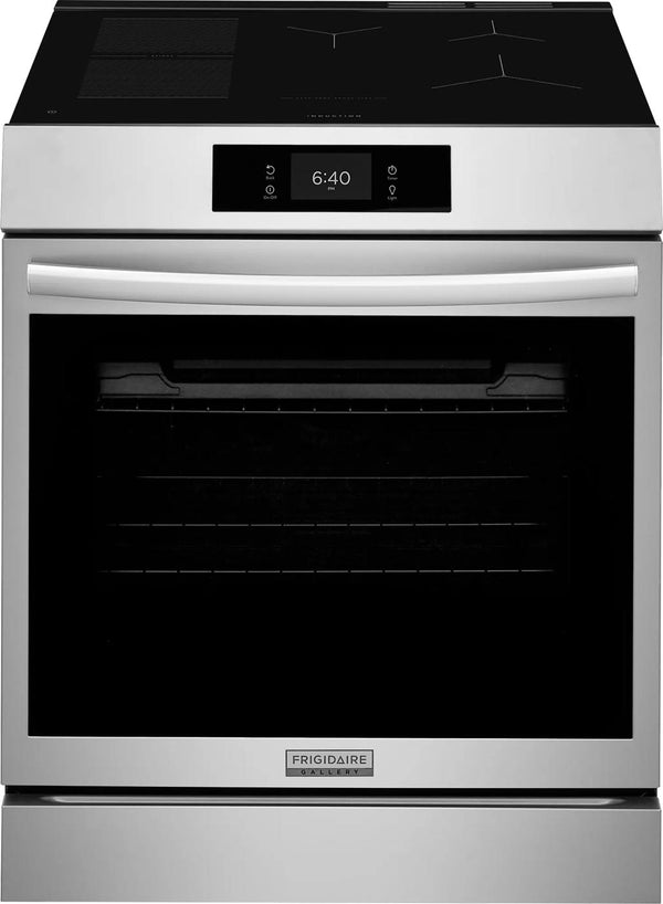 30" Front Control Induction Range with Stone-Baked Pizza
