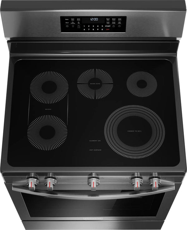 30" Rear Control Electric Range with Total Convection