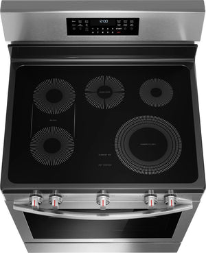 30" Rear Control Electric Range with Total Convection