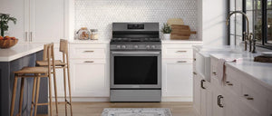 30" Rear Control Gas Range with Total Convection