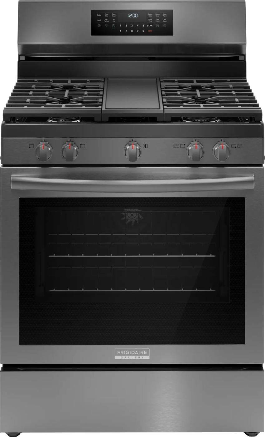 30" Rear Control Gas Range with Total Convection
