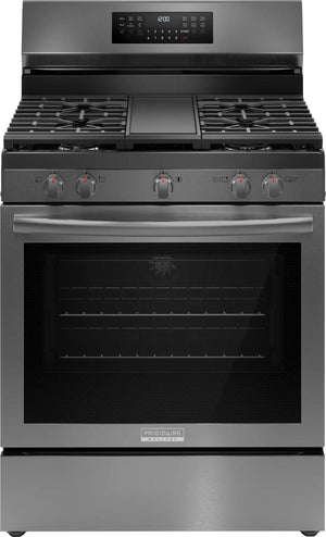 30" Rear Control Gas Range with Total Convection