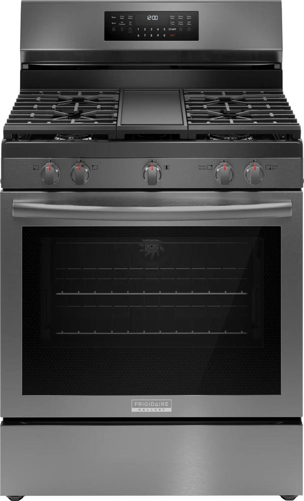 30" Rear Control Gas Range with Total Convection