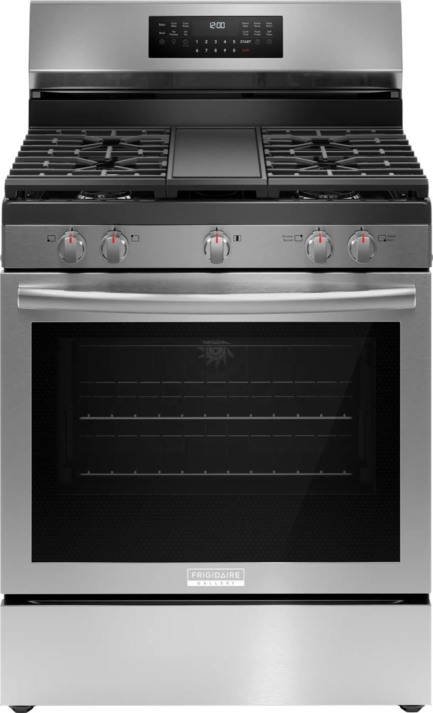 30" Rear Control Gas Range with Total Convection
