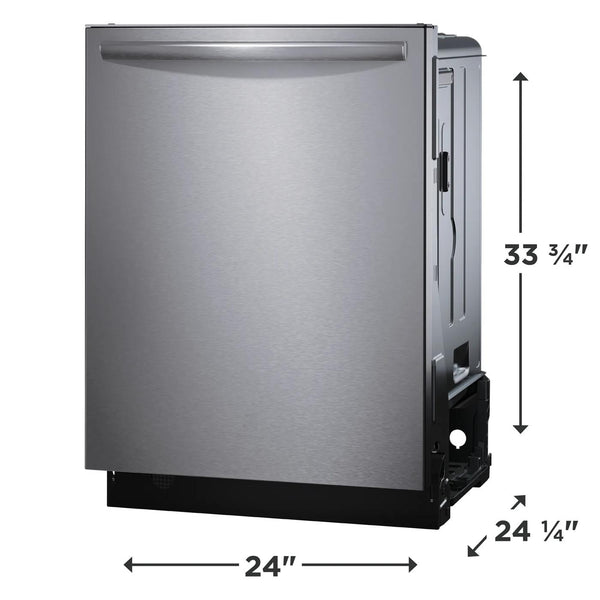 24" Stainless Steel Tub Dishwasher with CleanBoost™ and Adaptive Quick Wash
