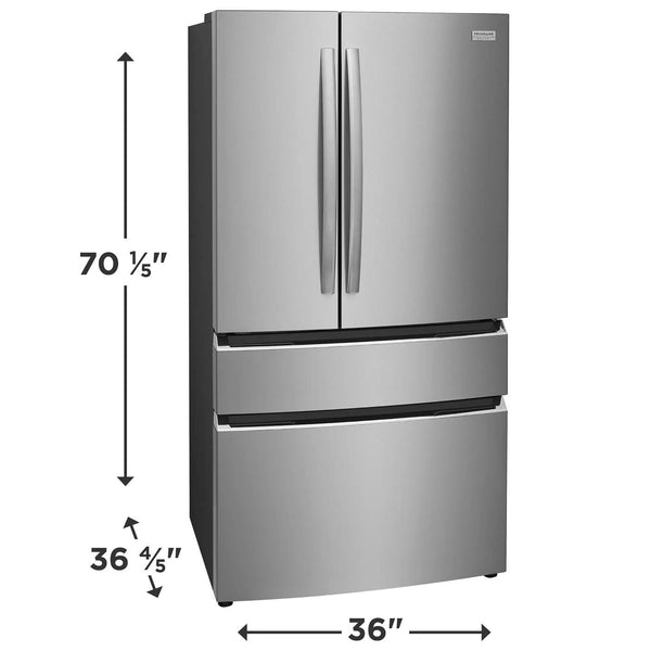 27.2 Cu. Ft. Standard-Depth 4-Door French Door Refrigerator
