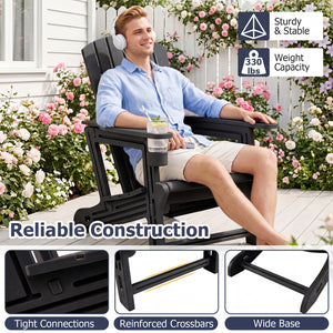 Built to last with weather-resistant HDPE material<br>Features realistic wood-like surface that is anti-fading<br>Smooth surface that is simple to clean<br>Needs minimal maintenance compared to wood chairs required maintenance<br>Fits to the body curve wi