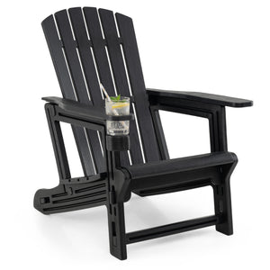 Premium HDPE material provides excellent weather resistance for long-term use<br>Realistic wood grain texture for a natural outdoor appearance<br>The reliable structure supports up to 330 lbs weight capacity<br>103Â° inclined backrest for enhanced support