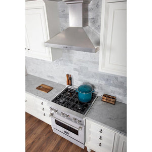 ZLINE 30" Convertible Vent Wall Mount Range Hood in Fingerprint Resistant Stainless Steel (8KL3S-30)