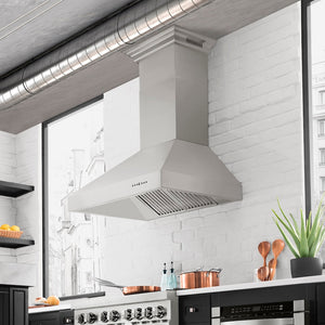ZLINE 36" Professional Ducted Wall Mount Range Hood in Stainless Steel (697-36)