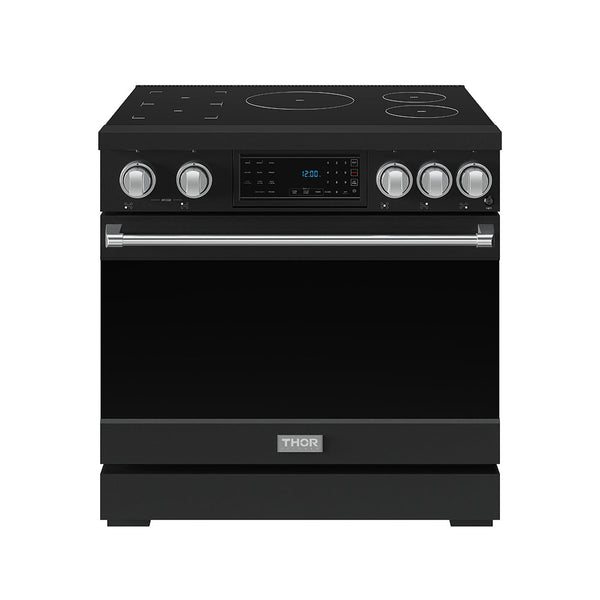 36 Inch Professional Induction Range with Tilt Panel Touch Control in Black and Stainless Steel | Gordon Ramsay Series