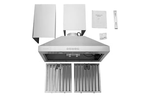 HauslaneÂ | Chef 30-in Convertible Stainless Steel Wall-Mounted Range Hood