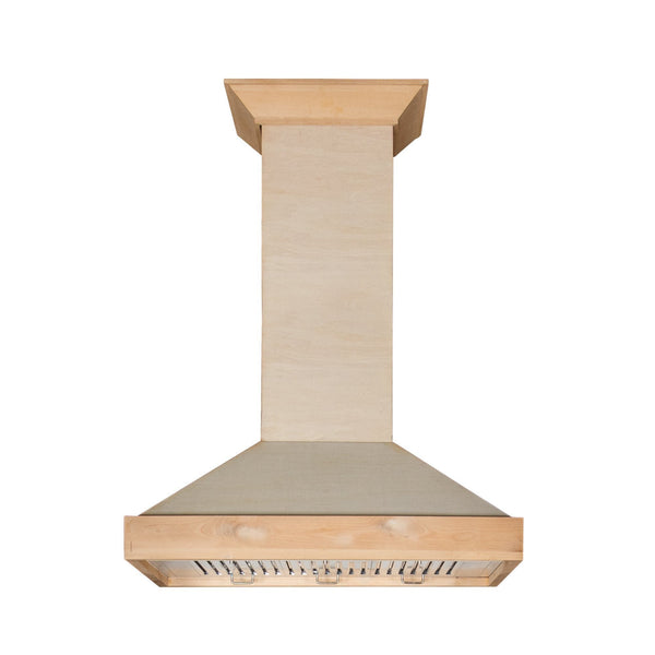 ZLINE 30" Ducted Unfinished Wooden Wall Mount Range Hood