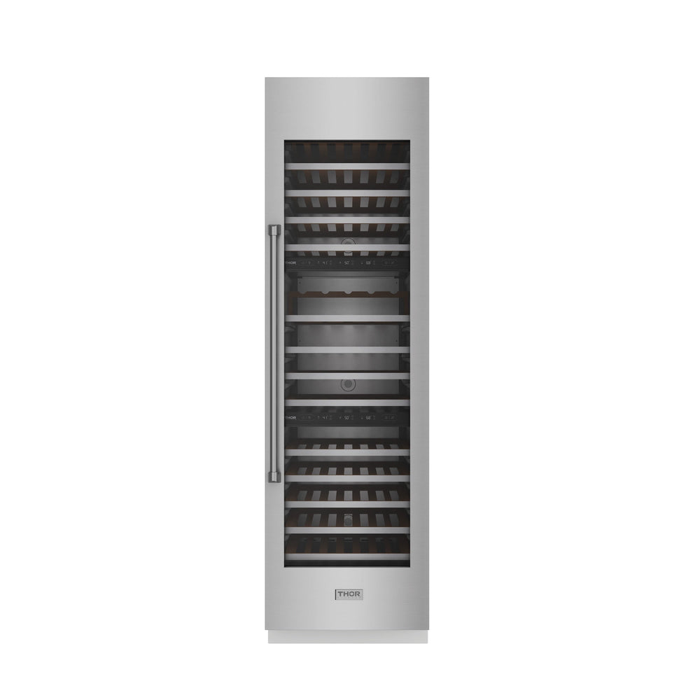 Thor Kitchen 24-inch Built-in Column Wine Cooler, Panel Ready - XRF24CWC-SS