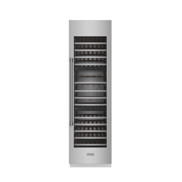 Thor Kitchen 24-inch Built-in Column Wine Cooler, Panel Ready - XRF24CWC-SS