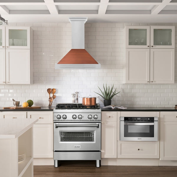 ZLINE  30" Stainless Steel Range Hood with Stainless Steel Handle