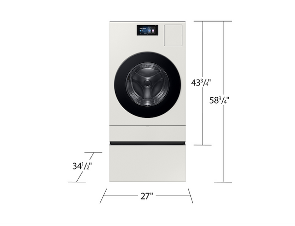5.3 cu ft. Bespoke AI Laundry Vented Combo All-in-One  Ultra Capacity Washer and Electric Dryer with AI Home