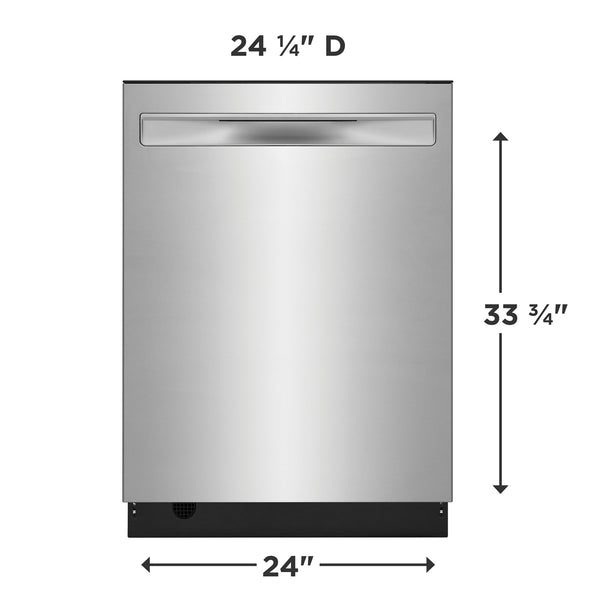 24" Stainless Steel Tub Built-In Dishwasher